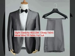 Небольшая эластичность 465GSM Глянцевая ткань Металлическая проволока ТР Ткань для костюма